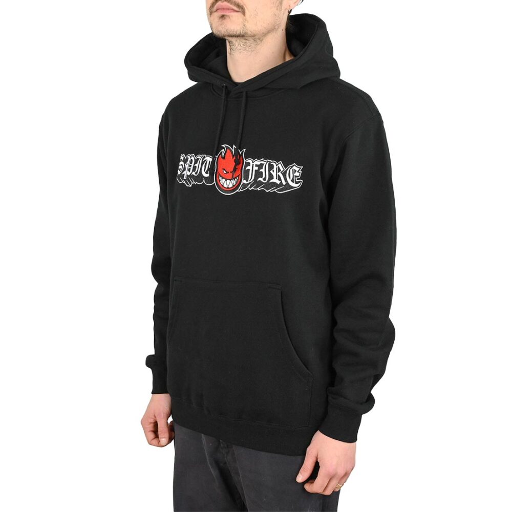 Spitfire Old E Drop Bighead Pullover Hoodie - Black