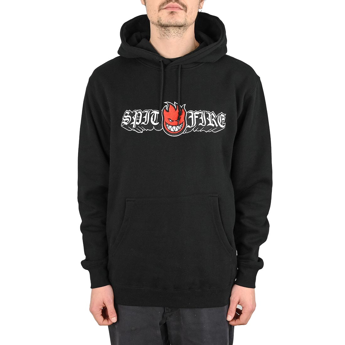 Spitfire Old E Drop Bighead Pullover Hoodie - Black -  M