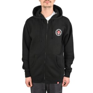 Spitfire Pentagram Drip Zip Hoodie - Black/Red