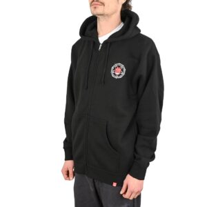 Spitfire Pentagram Drip Zip Hoodie - Black/Red