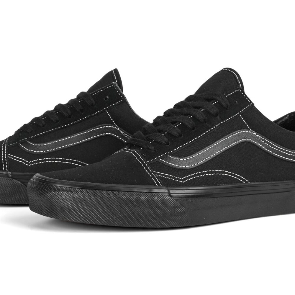 Vans Classic Old Skool Skate Shoes - Mono Pop Black/Black