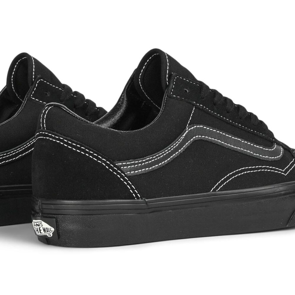 Vans Classic Old Skool Skate Shoes - Mono Pop Black/Black