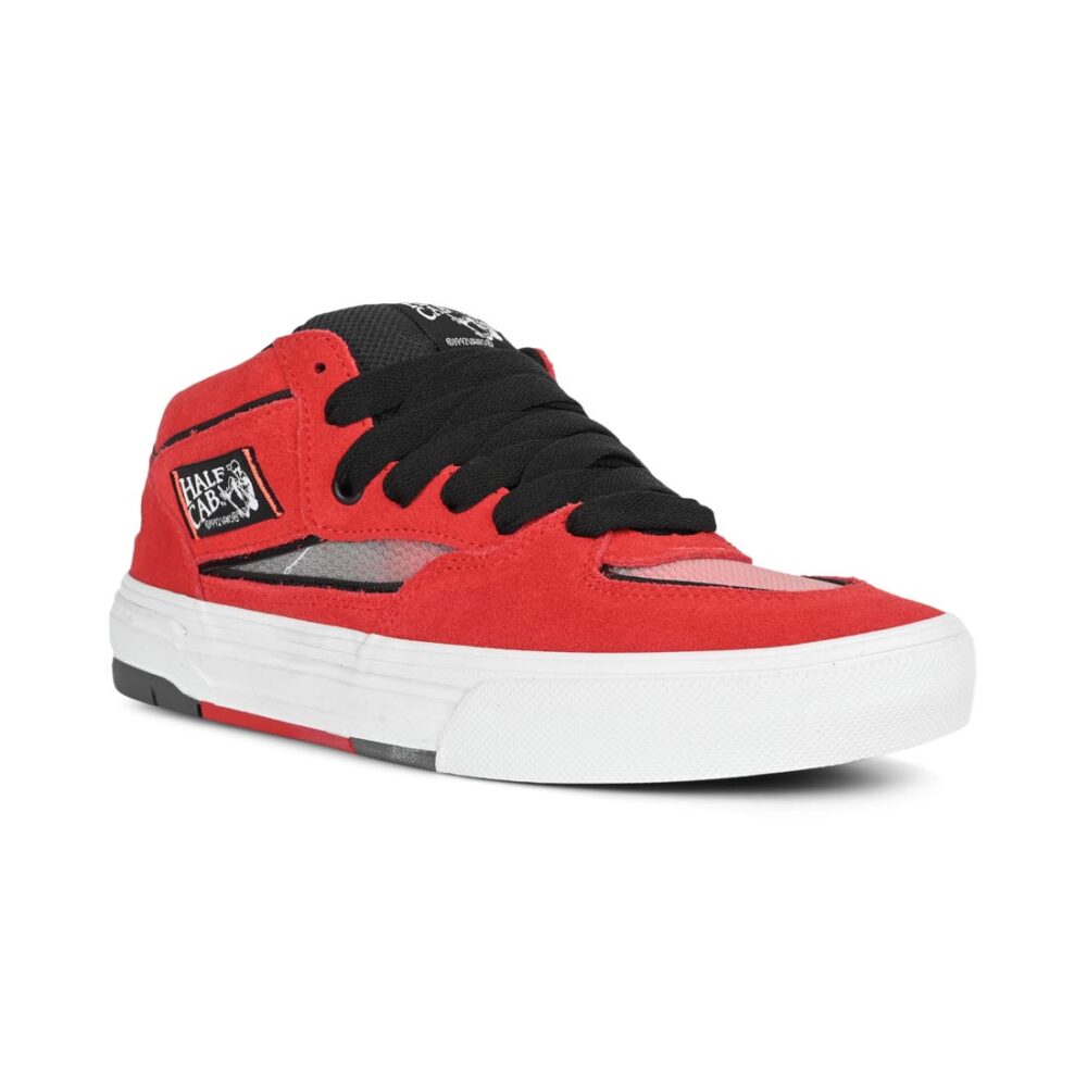 Vans Half Cab Wafflecup Skate Shoes - Red/Black