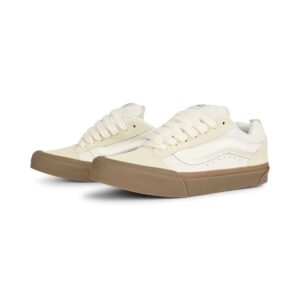 Vans Knu Skool Skate Shoes - Marshmallow/Light Gum