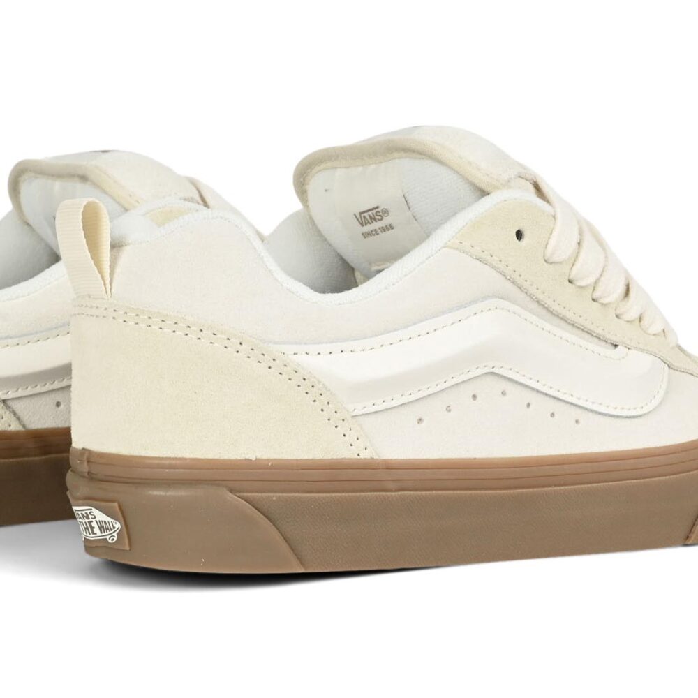 Vans Knu Skool Skate Shoes - Marshmallow/Light Gum