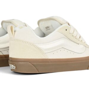 Vans Knu Skool Skate Shoes - Marshmallow/Light Gum