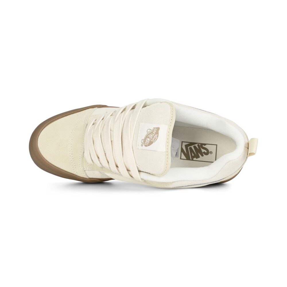Vans Knu Skool Skate Shoes - Marshmallow/Light Gum