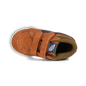 Vans MTE Sk8-Mid Reissue Velcro (Toddler) Skate Shoes - Glazed Ginger
