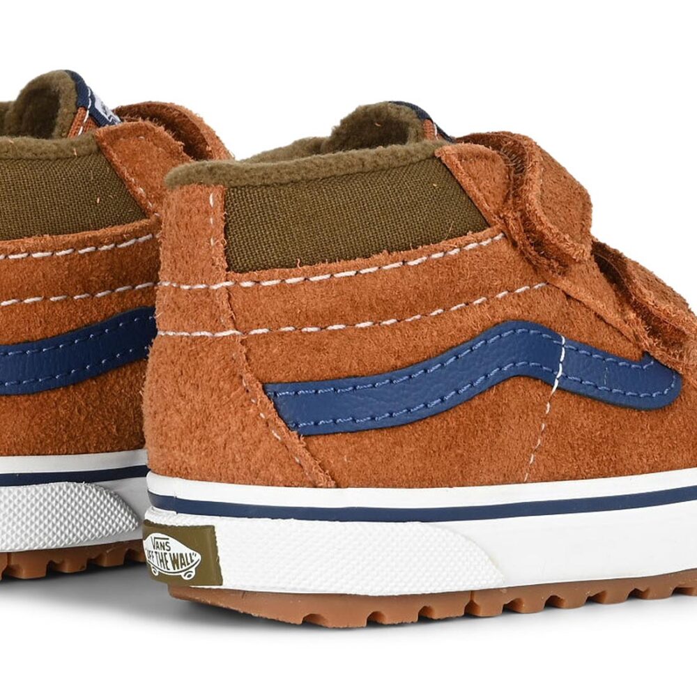 Vans MTE Sk8-Mid Reissue Velcro (Toddler) Skate Shoes - Glazed Ginger