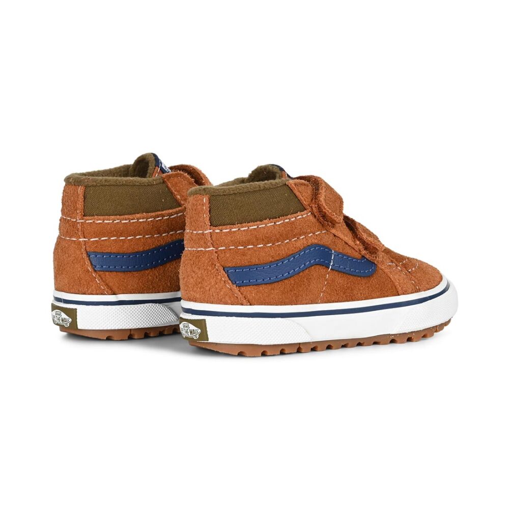 Vans MTE Sk8-Mid Reissue Velcro (Toddler) Skate Shoes - Glazed Ginger