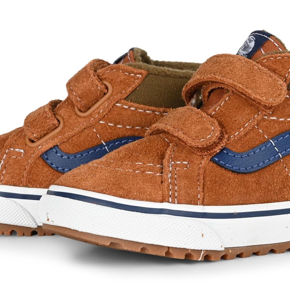 Vans MTE Sk8-Mid Reissue Velcro (Toddler) Skate Shoes - Glazed Ginger