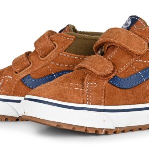Vans MTE Sk8-Mid Reissue Velcro (Toddler) Skate Shoes - Glazed Ginger