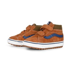 Vans MTE Sk8-Mid Reissue Velcro (Toddler) Skate Shoes - Glazed Ginger
