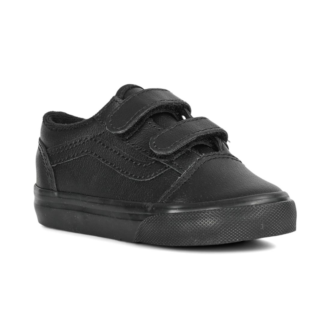 Vans Old Skool Velcro (Toddler) Skate Shoes - Black Mono -  5.5 UK (Toddler)