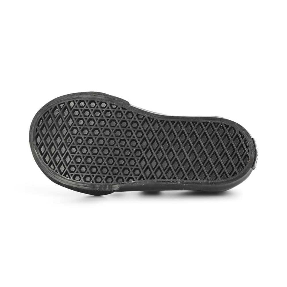 Vans Old Skool Velcro (Toddler) Skate Shoes - Black Mono