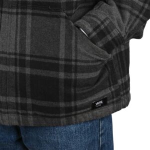 Vans Piedmont Hooded Plaid Shacket - Black/Asphalt