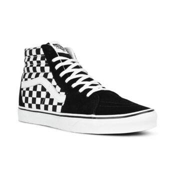 Vans Sk8-Hi Skate Shoes - Black/True White Checkerboard