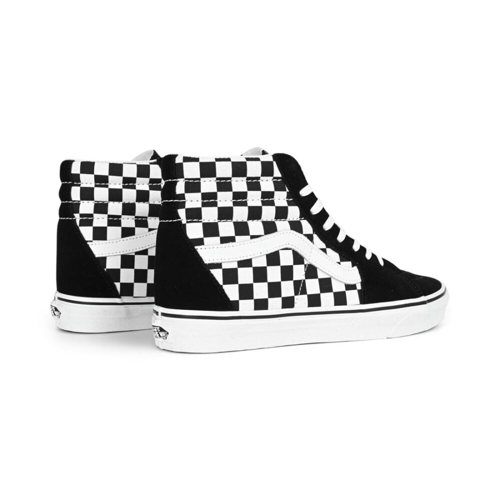 Vans Sk8-Hi Skate Shoes - Black/True White Checkerboard