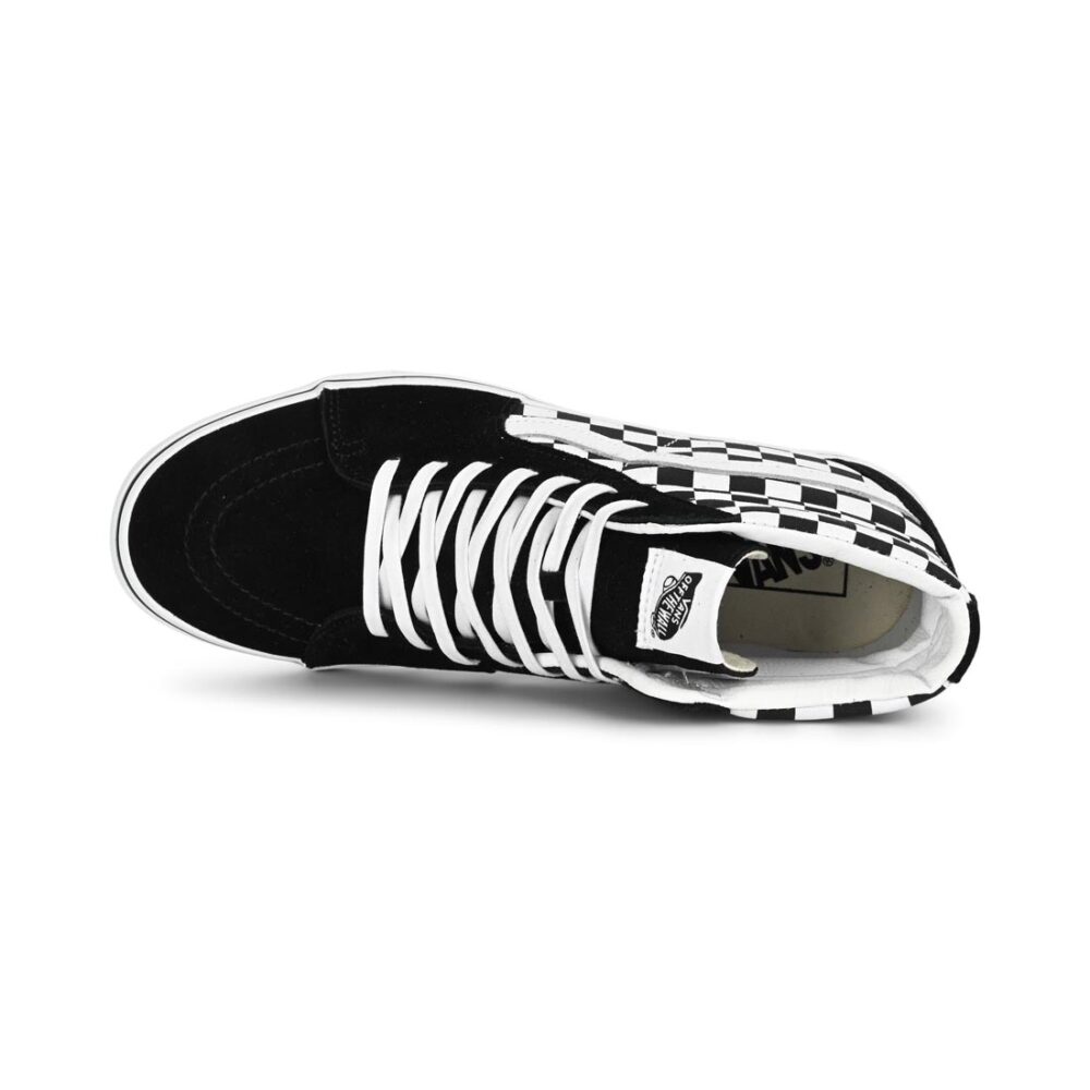 Vans Sk8-Hi Skate Shoes - Black/True White Checkerboard