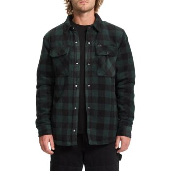 Volcom Bowered Fleece L/S Overshirt - Scarab