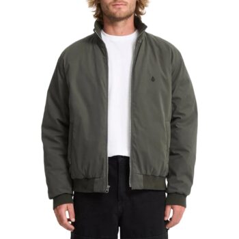 Volcom Damerman Bomber Jacket - Rinsed Black