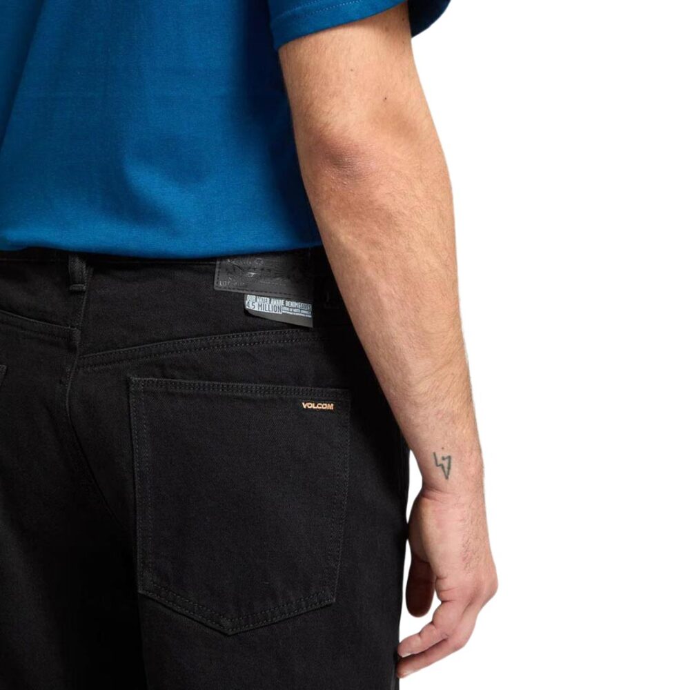 Volcom Fivedown Relaxed Tapered Fit Jeans - Black