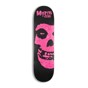 Zero x Misfits Fiend Skull 8.25" Skateboard Deck - Pink