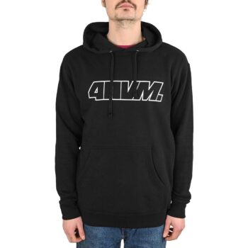 411VM Outline Pullover Hoodie - Black