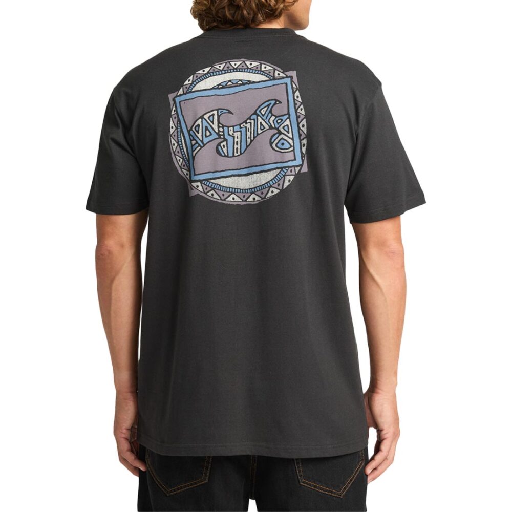 Billabong Crayon Wave S/S T-Shirt - Washed Black