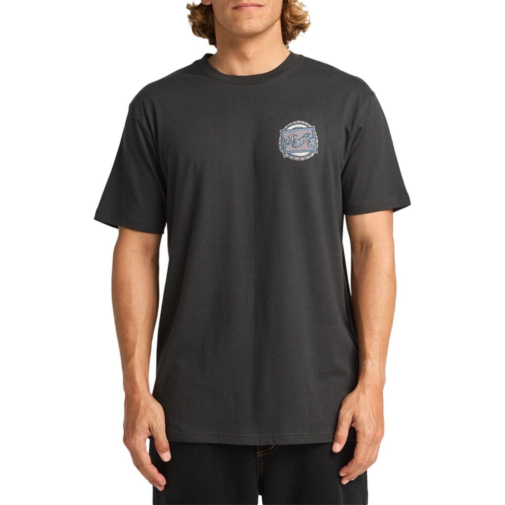 Billabong Crayon Wave S/S T-Shirt - Washed Black