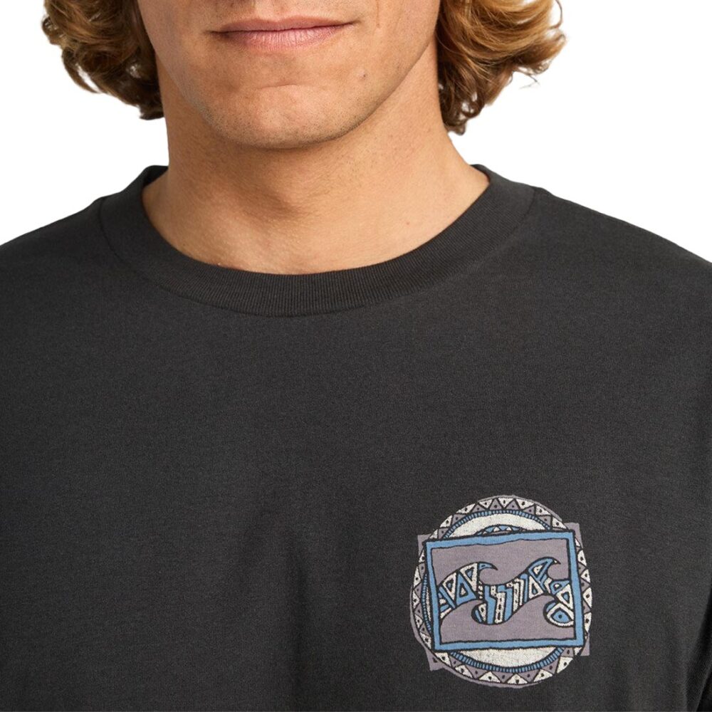 Billabong Crayon Wave S/S T-Shirt - Washed Black