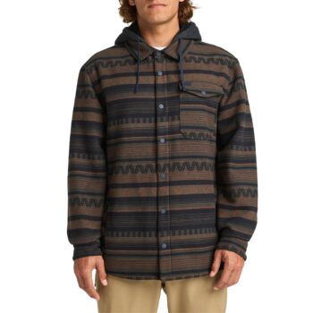 Billabong Furnace Bonded Flannel Shacket - Black