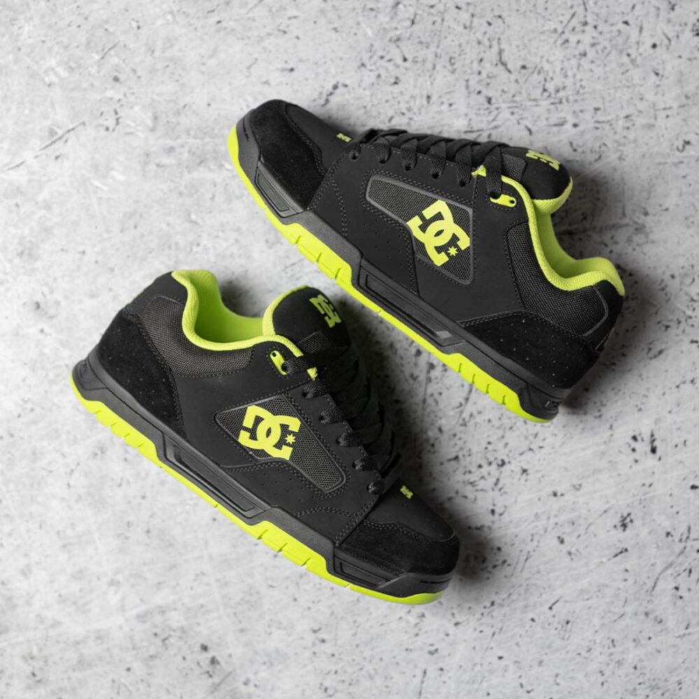 DC Coiler Skate Shoes - Black/Lime