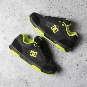 DC Coiler Skate Shoes - Black/Lime