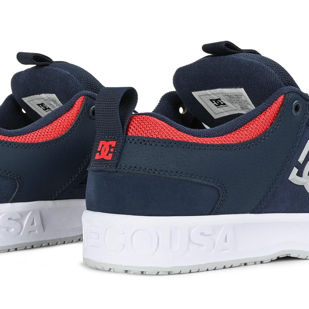 DC Lynx OG Skate Shoes - Navy/Red