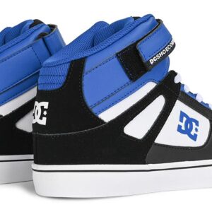 DC Pure High Top EV (Youth) Skate Shoes - Black/Blue/White