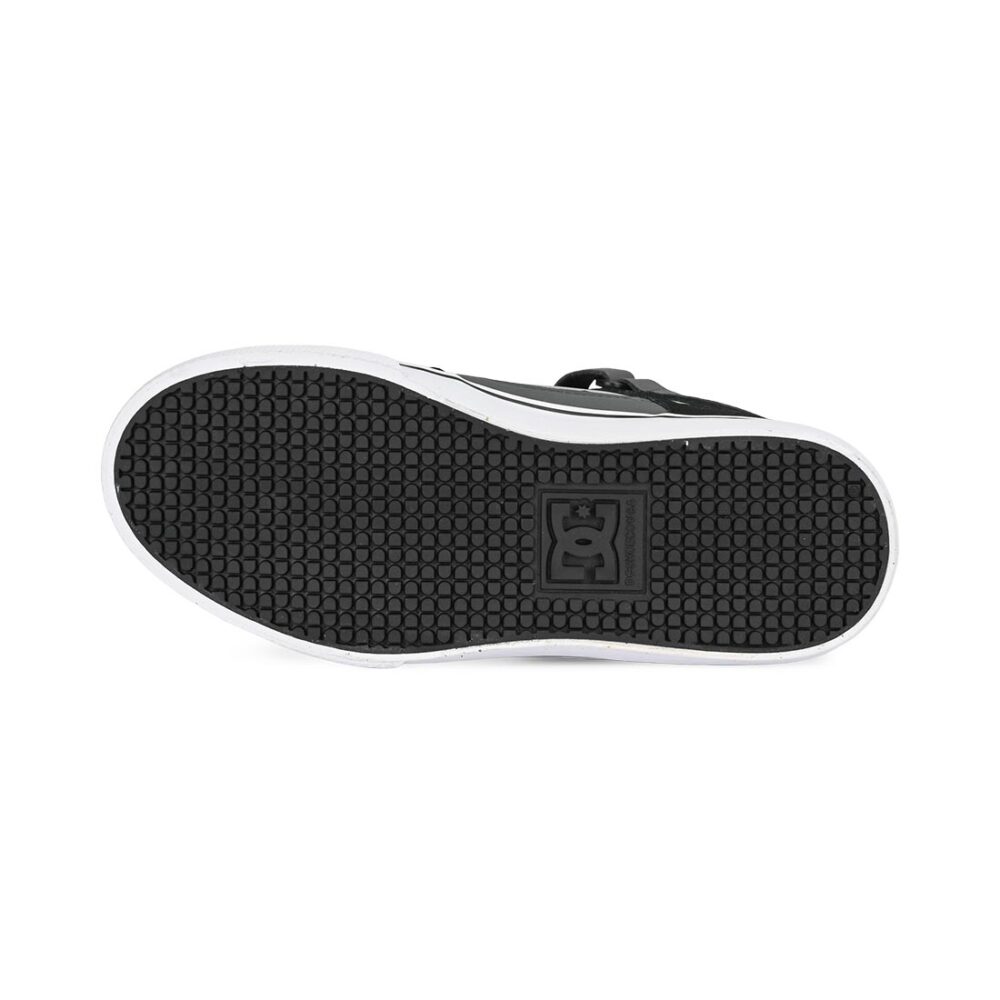 DC Pure High Top EV (Youth) Skate Shoes - Black/Grey/Grey