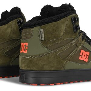 DC Pure High Top WC WNT Winterised Skate Shoes - Dusty Olive