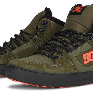 DC Pure High Top WC WNT Winterised Skate Shoes - Dusty Olive
