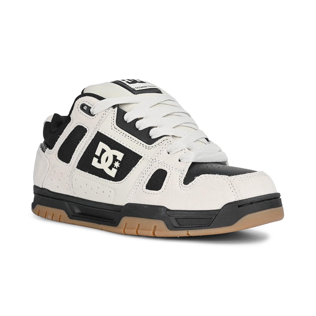 DC Stag Skate Shoes - Off White - Mens 8.5 UK - Suede