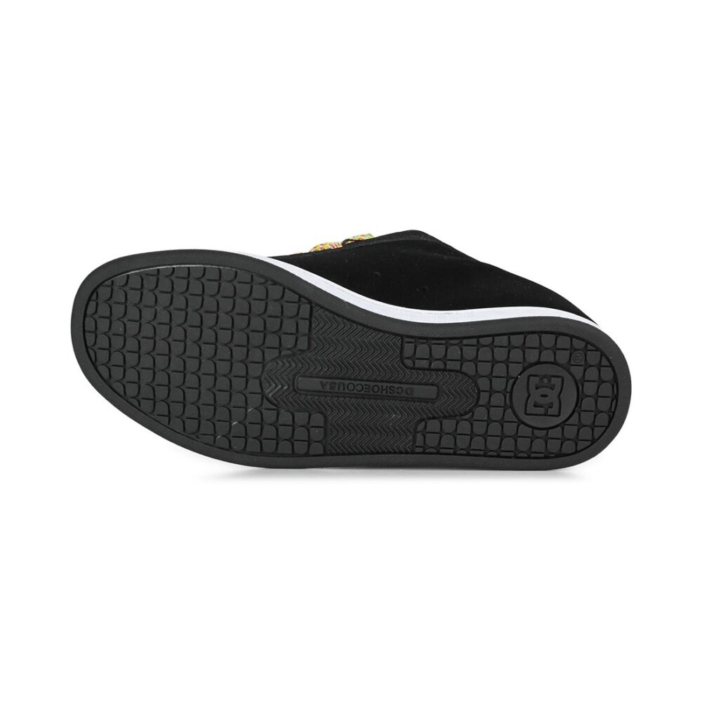 DC Women's Court Graffik Skate Shoes - Black/Multi/White