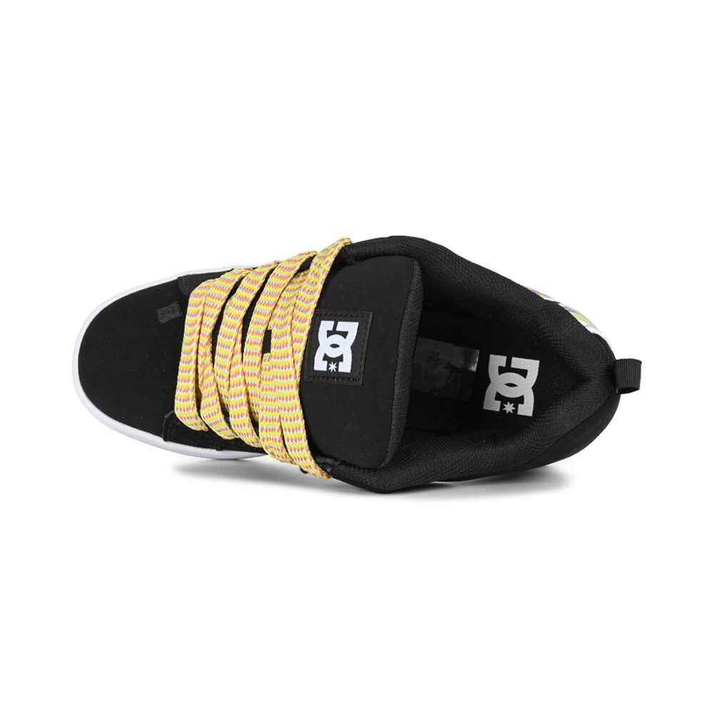 DC Women's Court Graffik Skate Shoes - Black/Multi/White