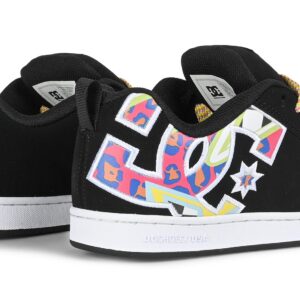 DC Women's Court Graffik Skate Shoes - Black/Multi/White