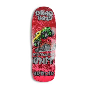 Heroin Skateboards Dead Dave Knock Off 10.1" Deck