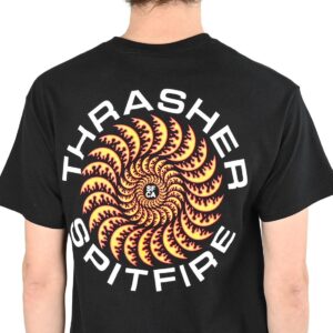 Thrasher x Spitfire Classic Swirl S/S T-Shirt - Black