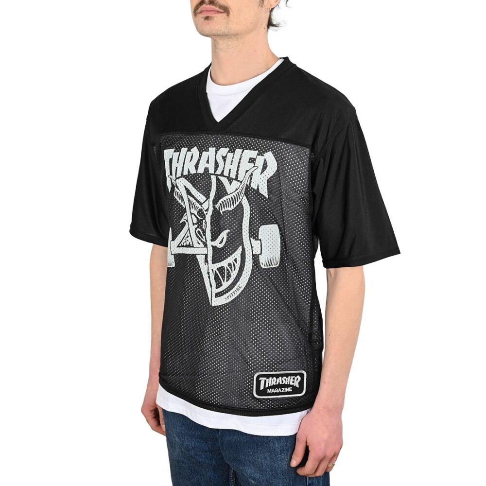 Thrasher x Spitfire Thrash & Burn S/S Jersey - Black
