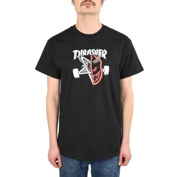 Thrasher x Spitfire Thrash & Burn S/S T-Shirt - Black
