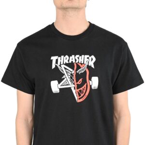Thrasher x Spitfire Thrash & Burn S/S T-Shirt - Black