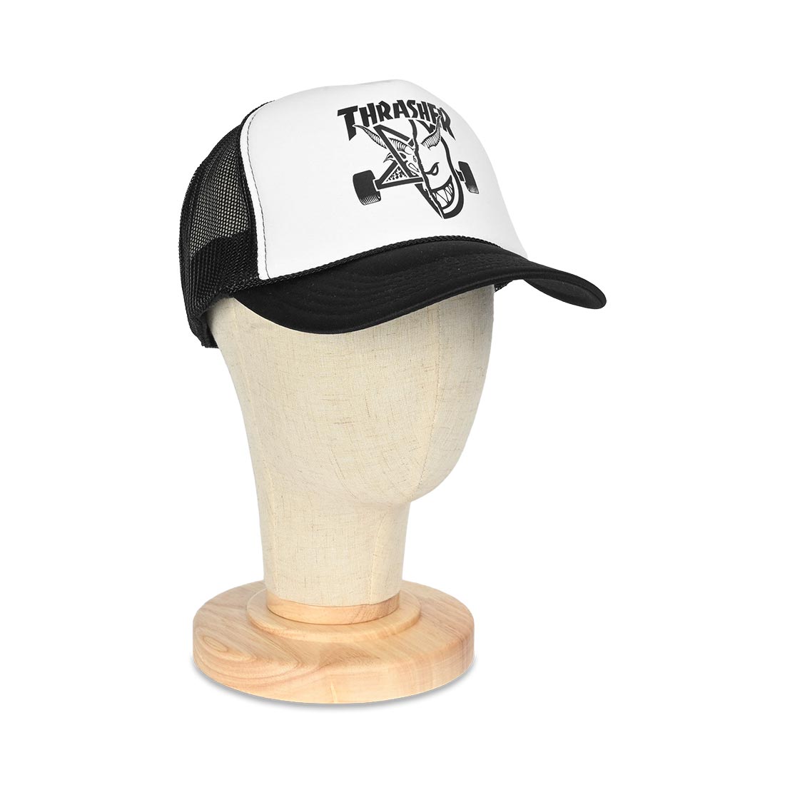 Thrasher x Spitfire Thrash & Burn Trucker Cap - Black/White
