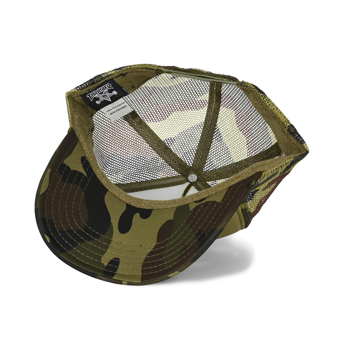 Thrasher x Spitfire Thrash & Burn Trucker Cap - Camo